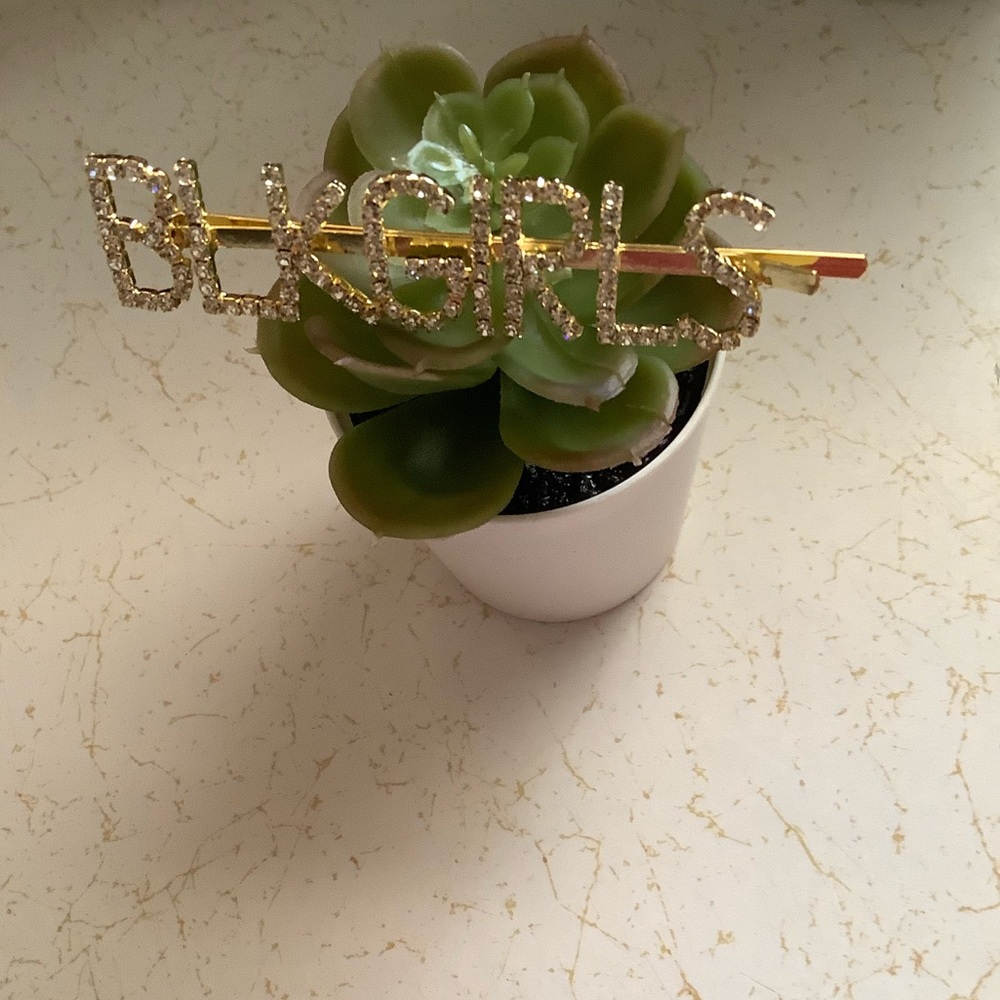 💎NEW BLK GIRLS Bedazzled Hair Clip